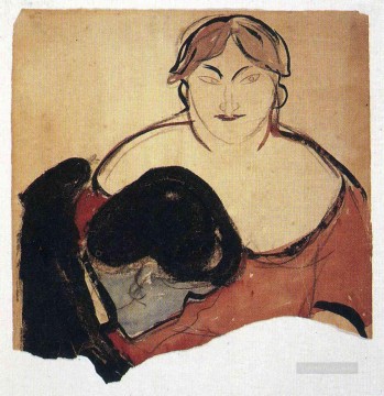 Joven y prostituta 1893 Edvard Munch Pinturas al óleo